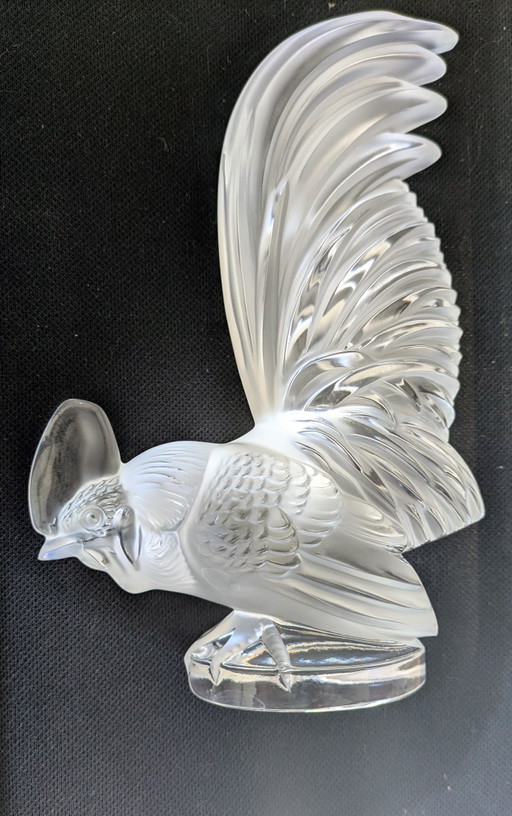 Gallo Lalique, cristallo 'Le coq nain'
