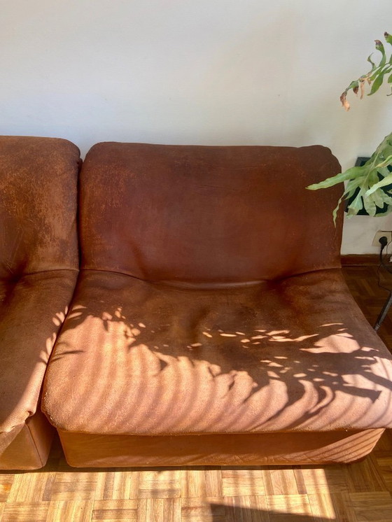 Image 1 of 3 loungestoelen toegeschreven aan De Sede