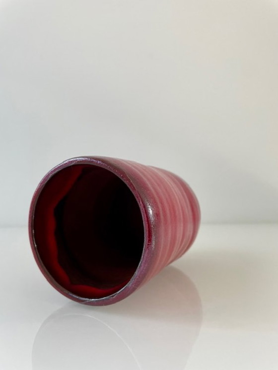 Image 1 of Magenta design vase by Des Pots Ceramica