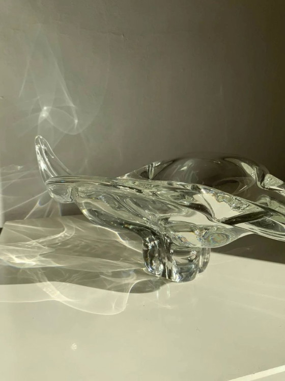 Image 1 of XXL-Skulpturschale aus Muranoglas – „Muschelelement“ – 2,3 kg – 1970er Jahre