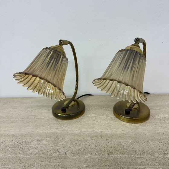 Image 1 of Set Of 2 Table Lamps Art Deco, 1950S