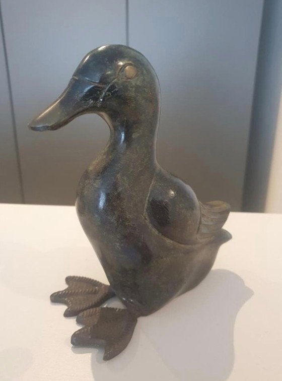 Image 1 of Statue di anatre in bronzo, stile Art Déco