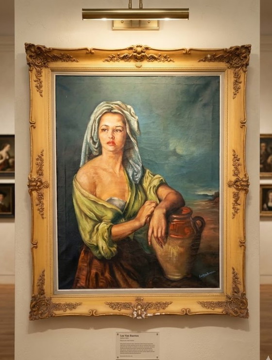 Image 1 of Grandmaster OIL ON CANVAS - "Young Spaniard" (Leo Van Baelen, 117 x 94 cm