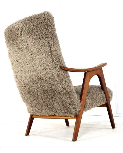 Vintage upholstered Doodle armchair