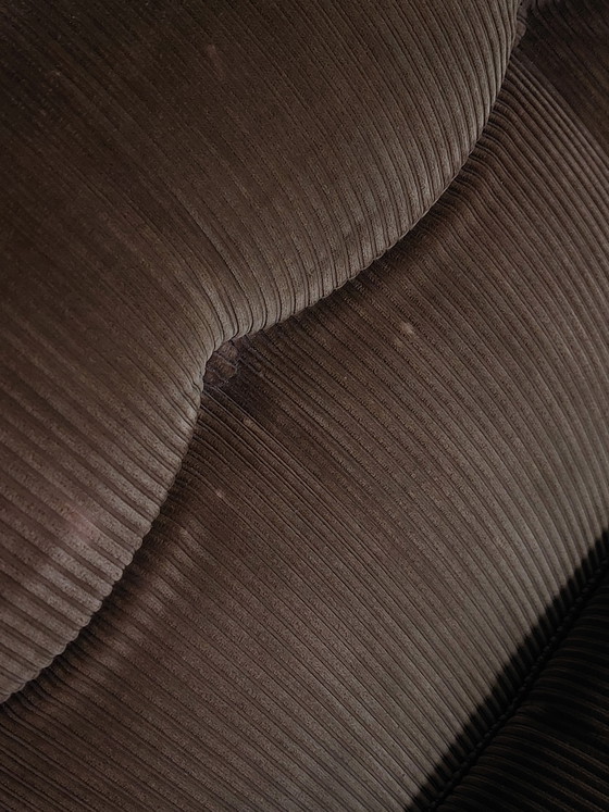 Image 1 of Set van twee Amanta Cord fauteuils en sofa's van glasvezel, ontworpen door Mario Bellini C&B Italy.