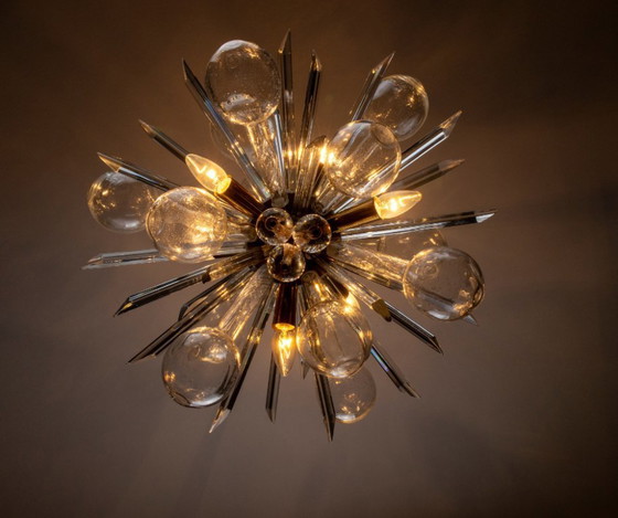 Image 1 of Kroonluchter EXPLOSE, René Roubíček, jaren 60-70, Tsjechoslowakije