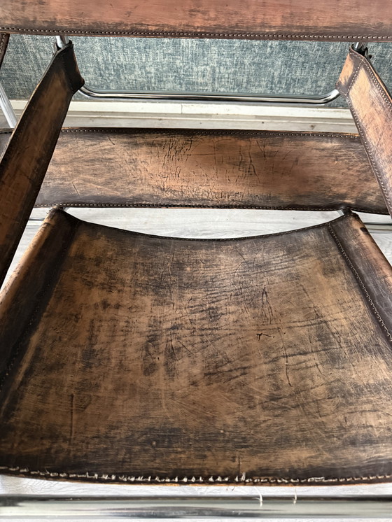 Image 1 of Vintage Marcel Breuer, sedia Wassily, patinata, Italia - anni '60