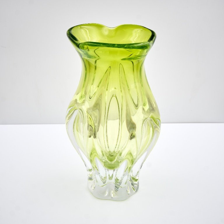 Vintage Art Glass Vase by Josef Hospodka, Czechoslovakia 1960s