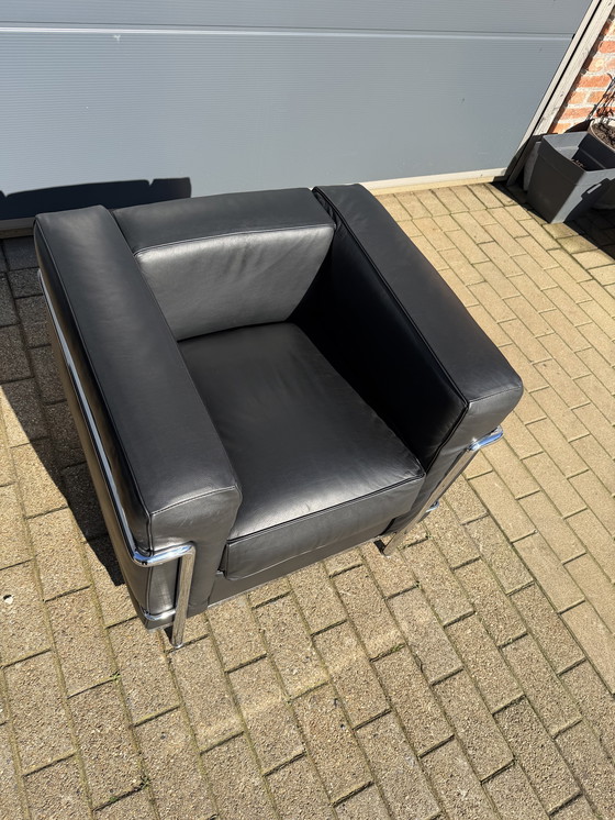 Image 1 of 2x Cassina Le Corbusier Lc2 originali in CONDIZIONI DA SALA ESPOSITIVA!!