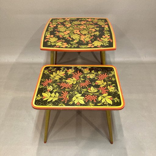 Paire De Tables Design Scandinave 1950.