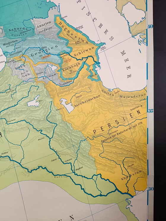 Image 1 of German School Map: Napoleon's Campaigns