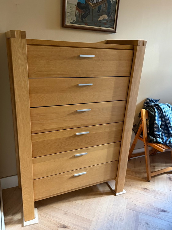 Oak chest of  drawers – Chest of drawers, Metal, Wood (photo 7 of 14)