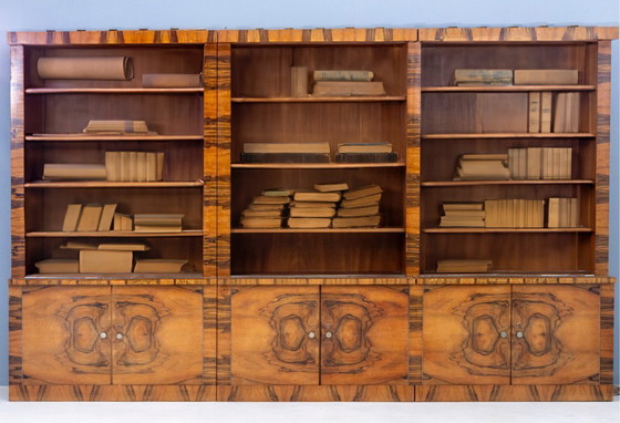 Image 1 of Grande libreria Art Déco, Cecoslovacchia, anni '30