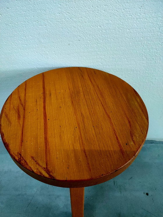 Image 1 of Tavolino da caffè vintage rotondo a 3 gambe