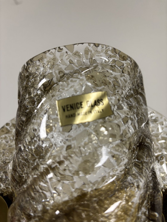 Image 1 of ¡Nuevo en caja! Juego de 2 lámparas de pared Kaiser Leuchten (modelo 11-1560-2111), cristal de Murano texturizado.