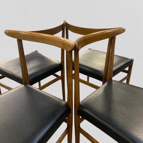 Image 1 of 6 Chaises de salle à manger Mid Century