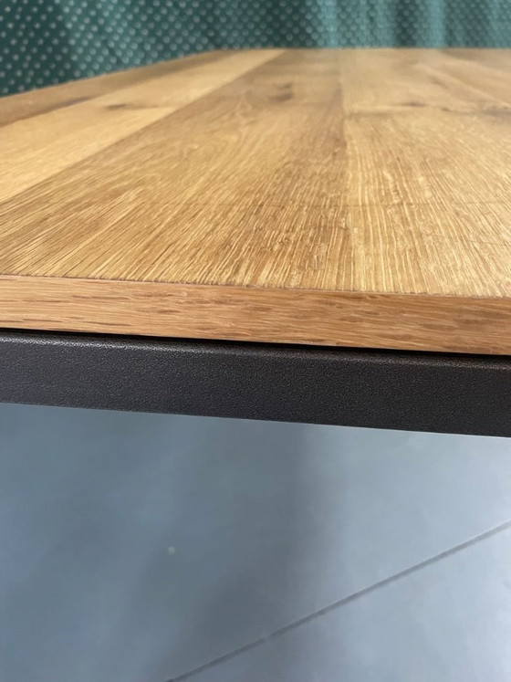 Modern Dining Table for 6 People – Metal, Wood (photo 5 of 5)