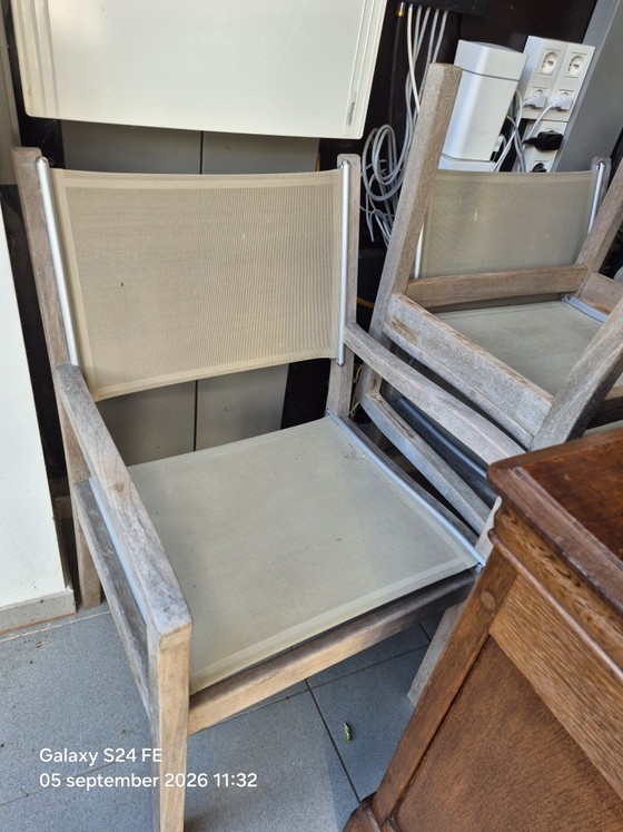 Gloster Stoelen – Tuinstoelen, Textile, Wood (photo 3 of 5)