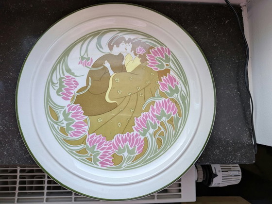 K&G Luneville Art Nouveau Decorative Bowl, Decorative Objects, Ceramic, Creme (photo 9 of 15)