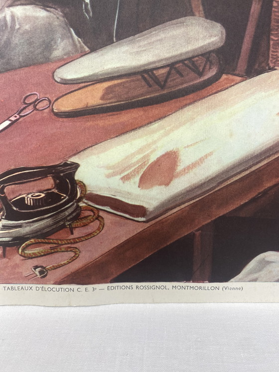 Image 1 of Manifesto scolastico Rossignol Elocution CE3 “Laboratorio di cucito”