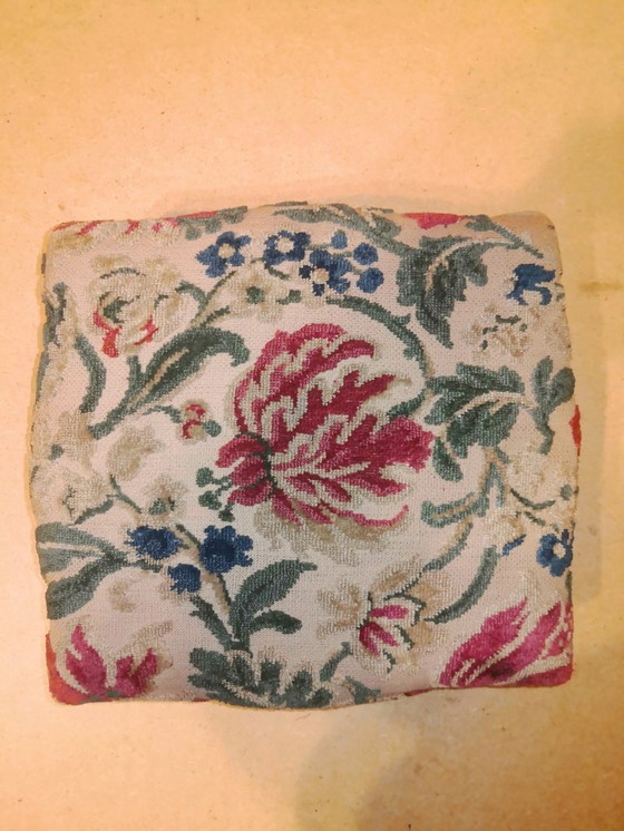 Image 1 of Antique baroque upholstered footstool in Louis XV style (rare)