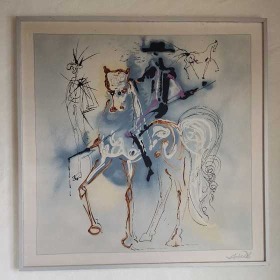 Image 1 of Serigraphien auf reiner Twill-Seide von Salvador Dalí