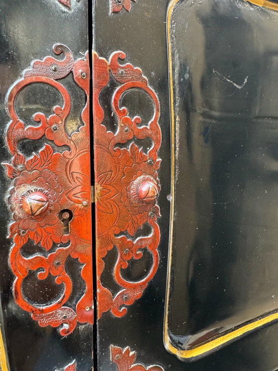 Tansu japonais bois laqué début 20ème – Objets déco (photo 5 of 15)
