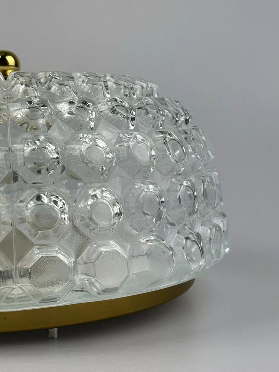 Image 1 of 60er 70er Jahre Deckenlampe Plafoniere Glashütte Limburg Germany Space Age