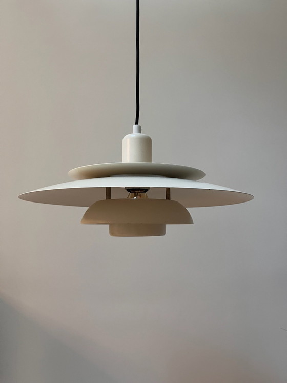 Danish Vintage Pendant Lamp – Lyskær Belysning Model 4756, 1970s – Aluminium (photo 2 of 11)