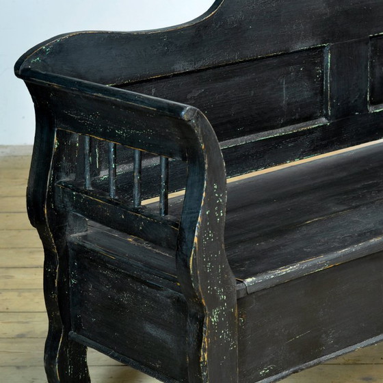Image 1 of Antique pine drop-top bench, 1900s