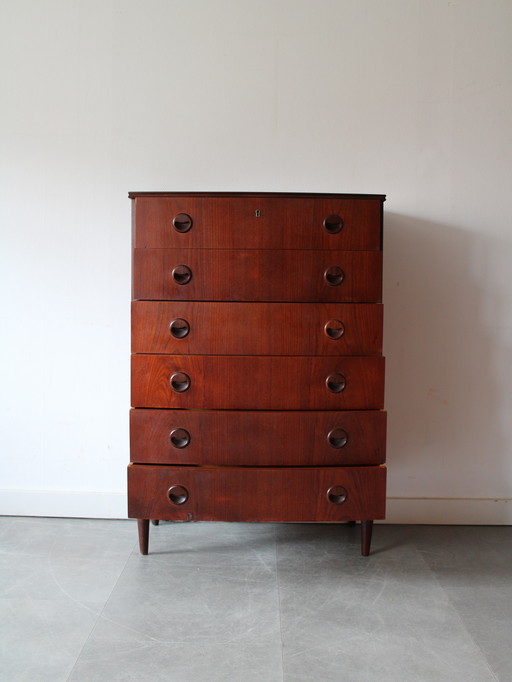 Vintage Deense ladekast in teak