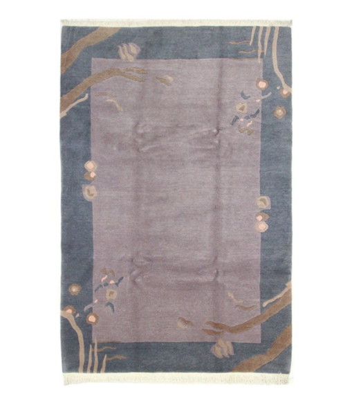 Original Modern Designer aus Hochlandwolle Teppich Nepal 306 x 201 cm 