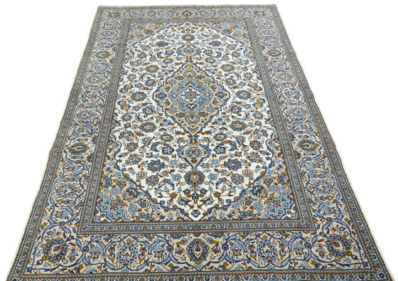 Image 1 of Handgeknoopt Kashan kurk - 317 x 195 cm - Beige