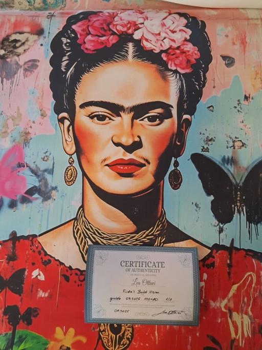 Frida's Bold - Peinture Numérique D'Artiste Sur Toile – schilderijen tekeningen, Canvas (photo 2 of 14)