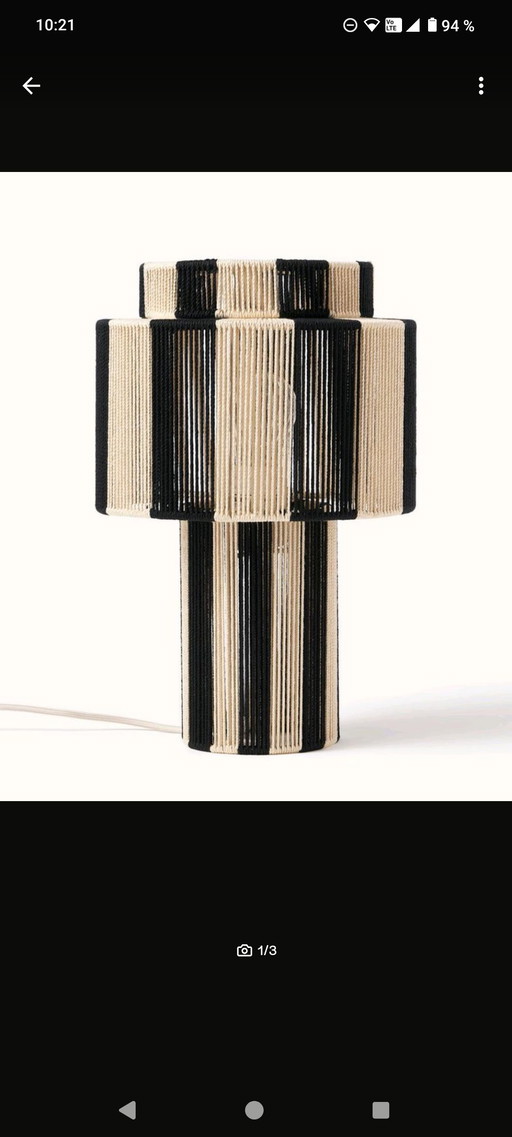 Lampe en lin Scandi