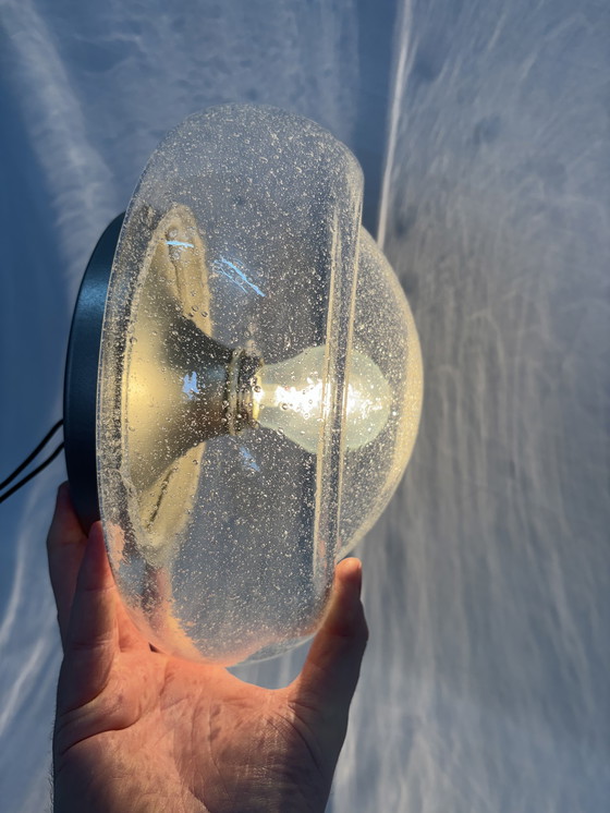 Image 1 of Applique ou plafonnier vintage en verre bulle Doria Leuchten '60