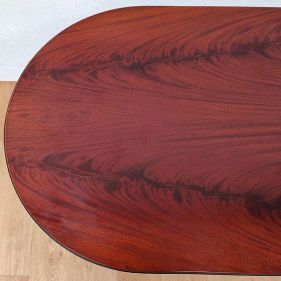Image 1 of Vintage ovale palissander salontafel koffietafel
