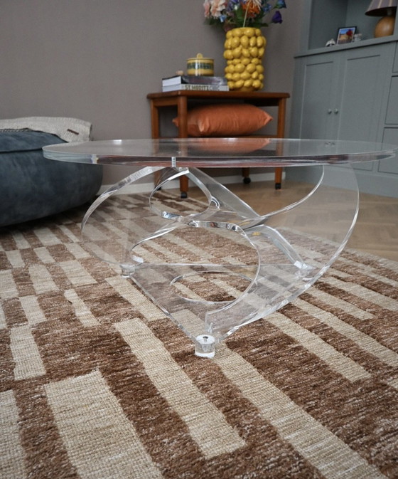 Plexiglass Coffee table, propeller. Style of Knut Hesterberg – Vintage (photo 13 of 13)