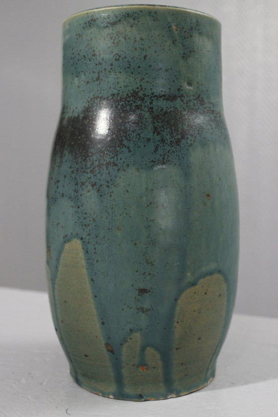 Image 1 of Lucien Arnaud in Saint-Amand en Puisaye - Large vase circa 1920, Carriès school