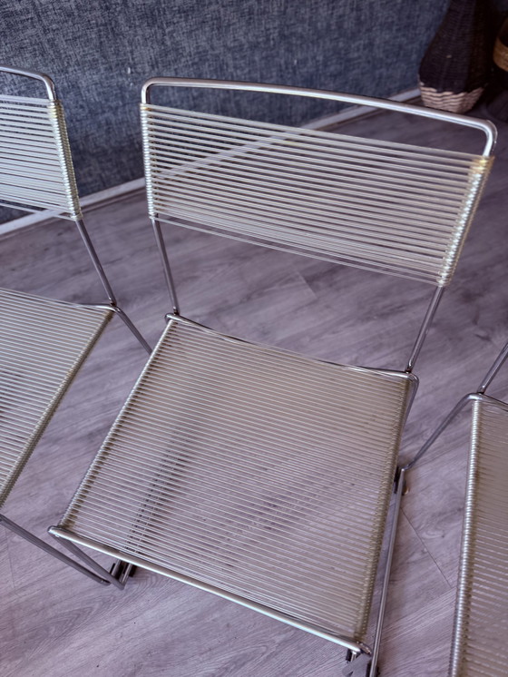 Image 1 of 4x Spaghettistoelen van Giandomenico Belotti voor Alias, ca.80s