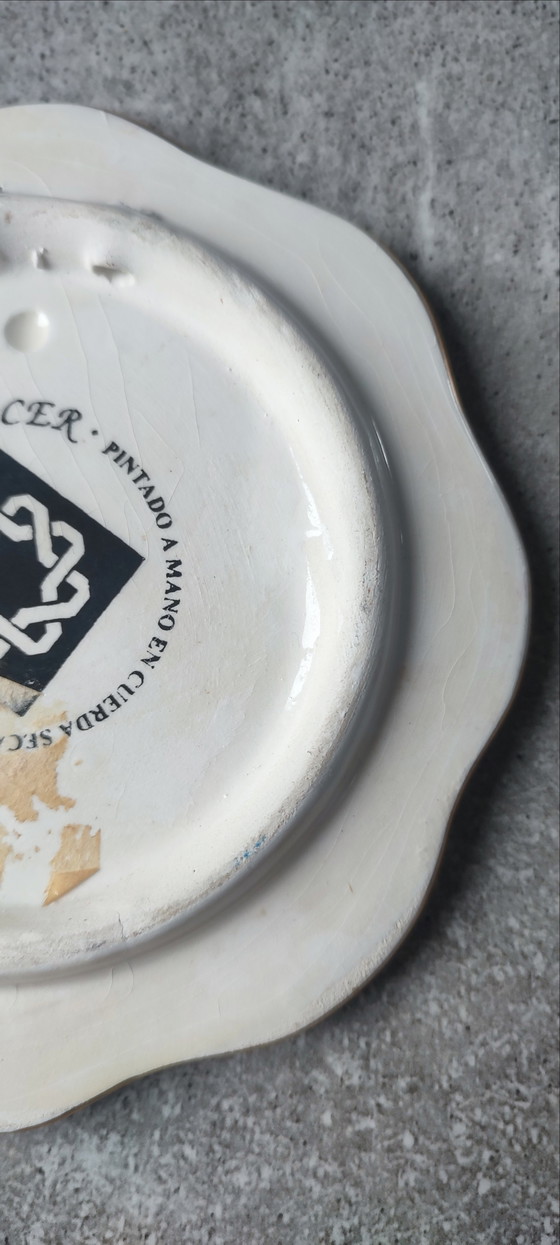 Image 1 of ARTECER Cuerda Seca wall decoration, 18 carat gold
