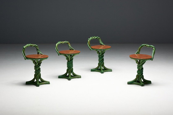 Image 1 of Sgabelli a forma di vite, Francia, fine XX secolo