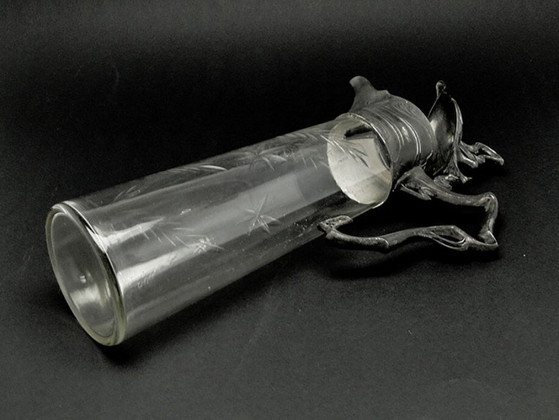 Weinkrug aus dem 20. Jahrhundert von PWQE, Deutschland, 1890er Jahre – Tafelgeschirr, Glass, Metal (photo 9 of 13)