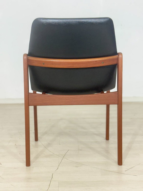 Deense designfauteuil uit het midden van de 20e eeuw / Teakhouten stoel / Fauteuil uit de jaren 60 / Deense (photo 10 of 10)