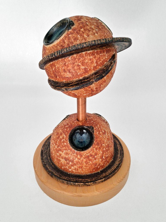 Kunstwerk Keramiek Planeten – Beeldhouwkunst, Ceramic, Vintage (photo 9 of 15)