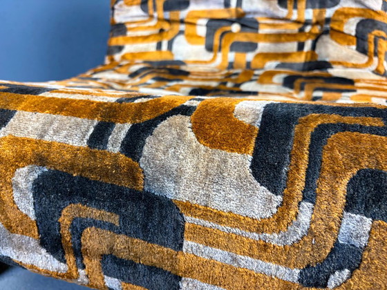 Poltrona brutalista anni Settanta, anni '70 – Sedie e poltrone, Textile, Velvet (photo 10 of 11)