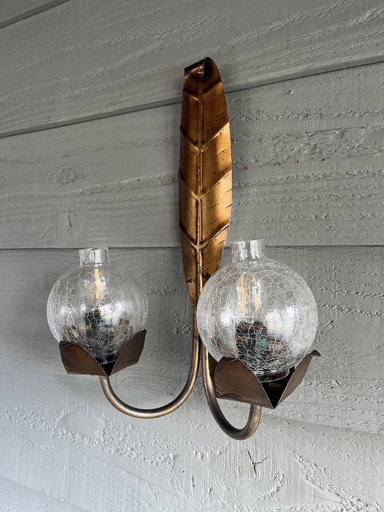 Image 1 of Vintage Hollywood Regency wall lamp