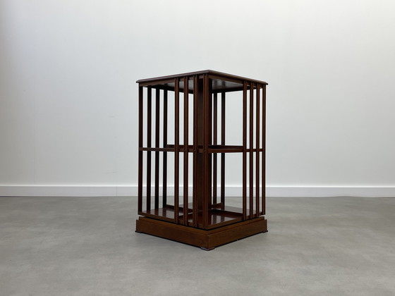 Image 1 of Antieke Engelse boekenmolen mahonie 19e eeuw