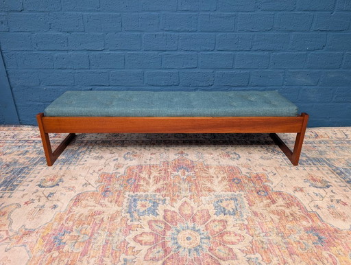 Banc d'entrée vintage, design danois, années 1960