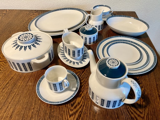Vintage Royal Doulton "Moonstone" china 64-piece dinner service